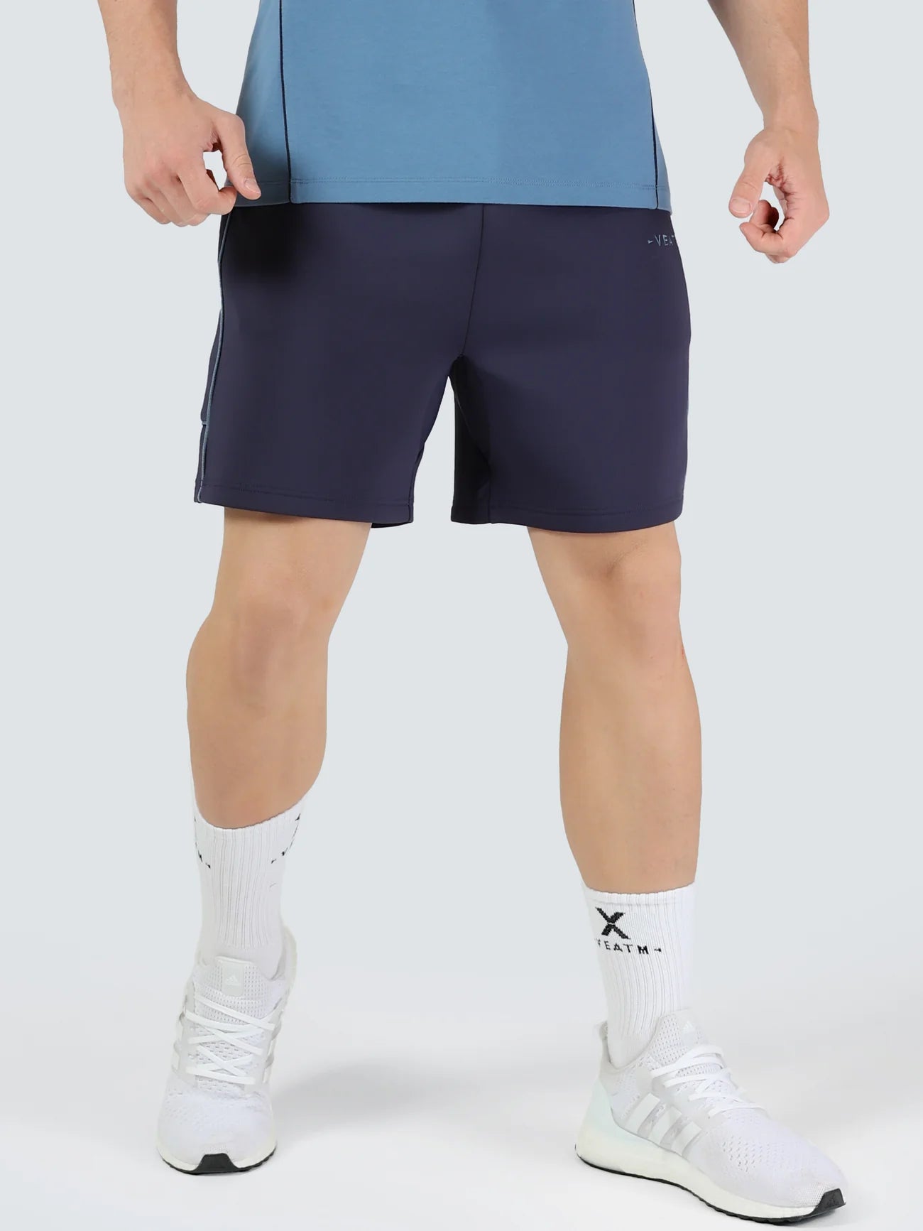 DOUBLE KNIT SHORT PANTS NAVYカラー