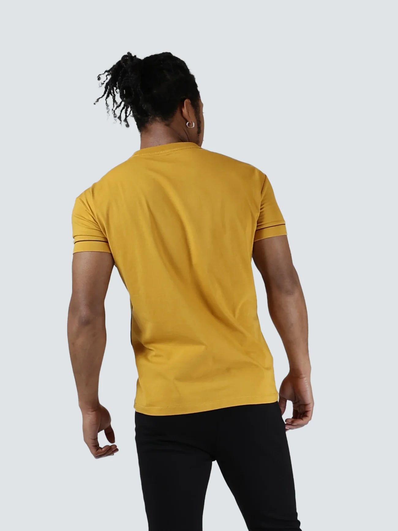 SHORT SLEEVE SLIM T-SHIRT MUSTARDカラー