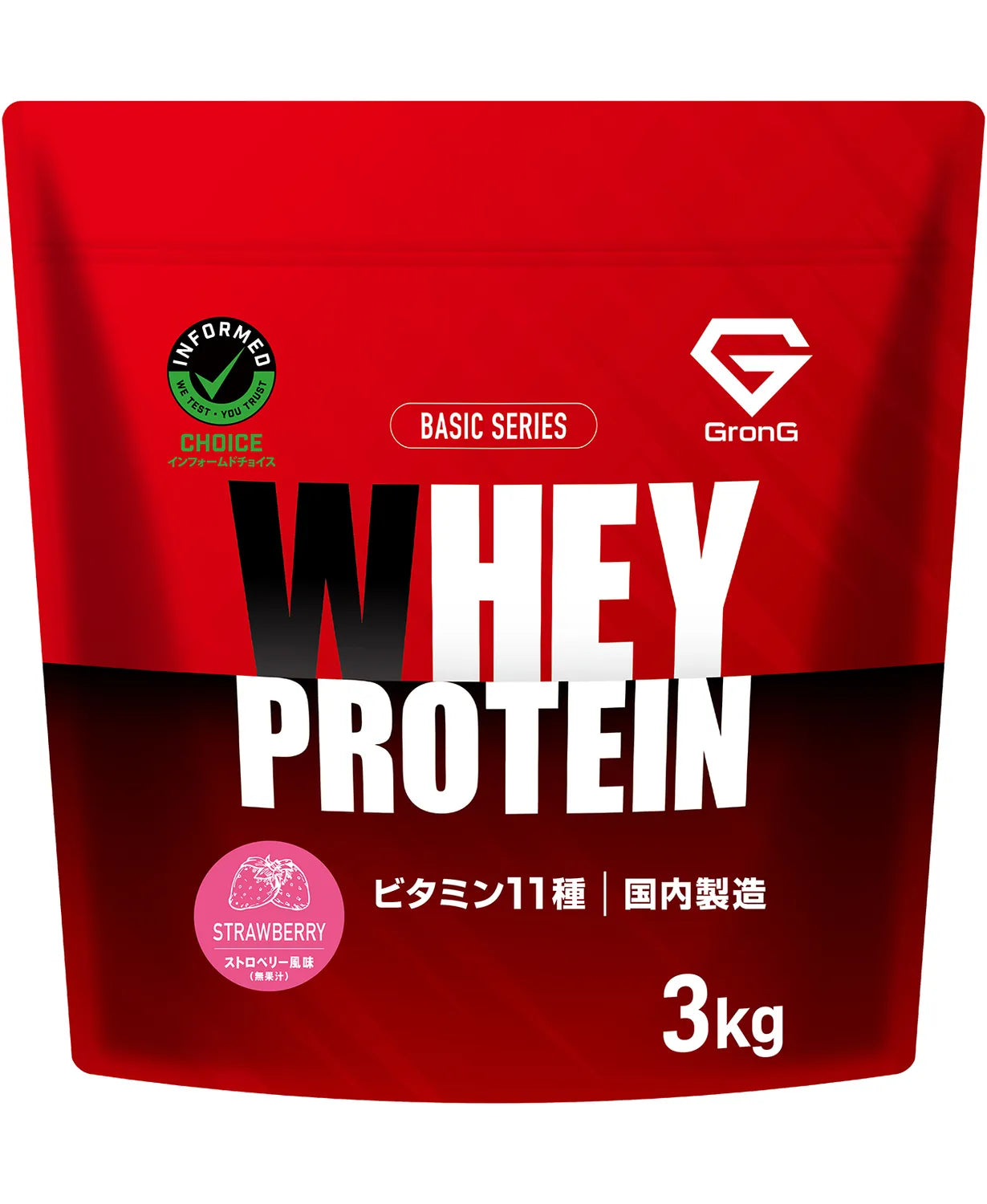 GronGプロテイン ストロベリー風味
